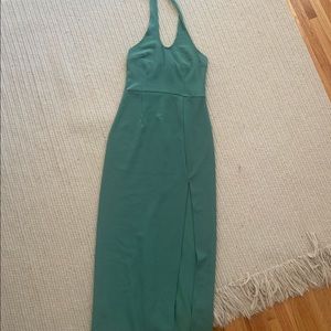 Abercrombie & Fitch Small Green Halter Dress - Worn Once!